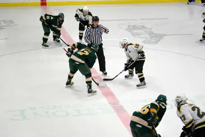 Oswego and defending national champion St. Norbert face off in a rematch of the 2007 national semifinal game (photo: Matthew Webb).